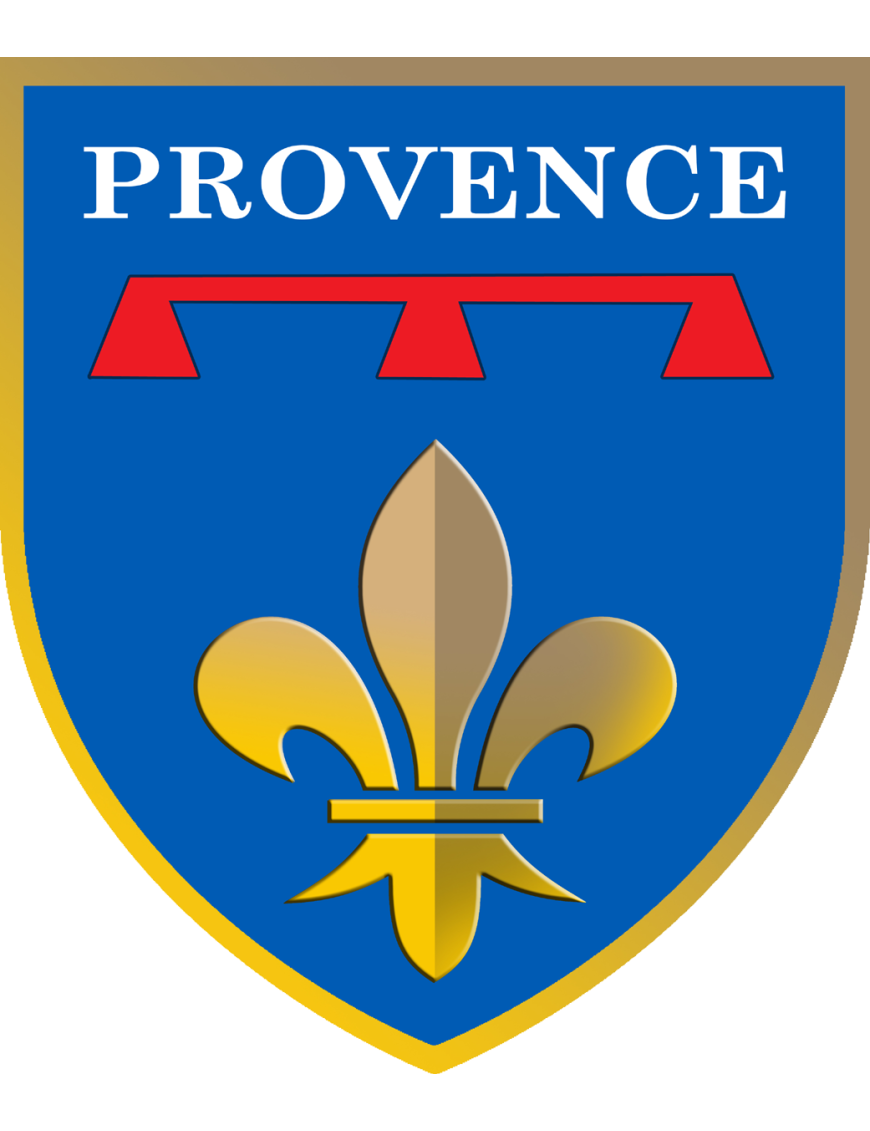 Blason de la Provence - 15x13cm - Sticker/autocollant
