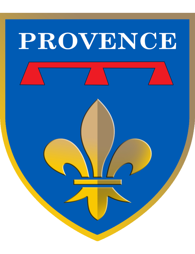 Blason de la Provence - 10x8.5cm - Sticker/autocollant