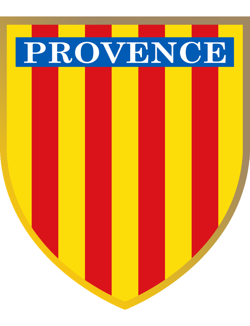 Drapeau de la Provence - 5x4.2cm - Sticker/autocollant