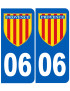 Immatriculation Provence 06 Alpes-Maritimes - Sticker/autocollant