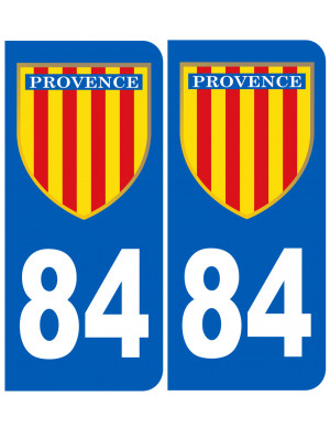 Immatriculation Provence 84 Vaucluse - Sticker/autocollant
