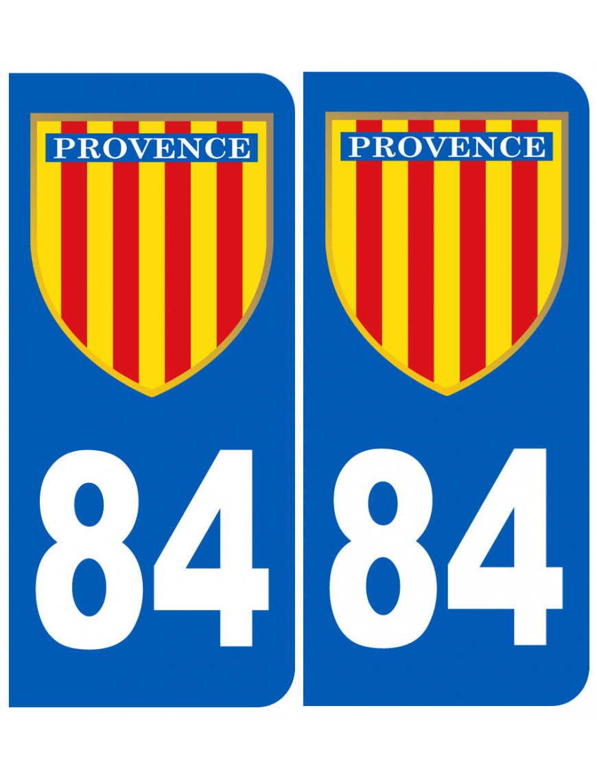 Immatriculation Provence 84 Vaucluse - Sticker/autocollant