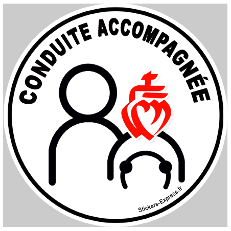 Autocollant (sticker): conduite accompagnée Vendéen