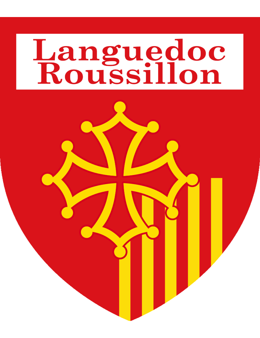 Languedoc-Roussillon - 15x13cm - Sticker/autocollant