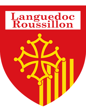Languedoc-Roussillon - 5x4.2cm - Sticker/autocollant
