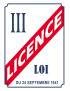 LICENCE III - 21x15cm - Sticker/autocollant