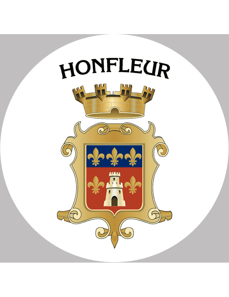 Honfleur (15cm) - Sticker/autocollant