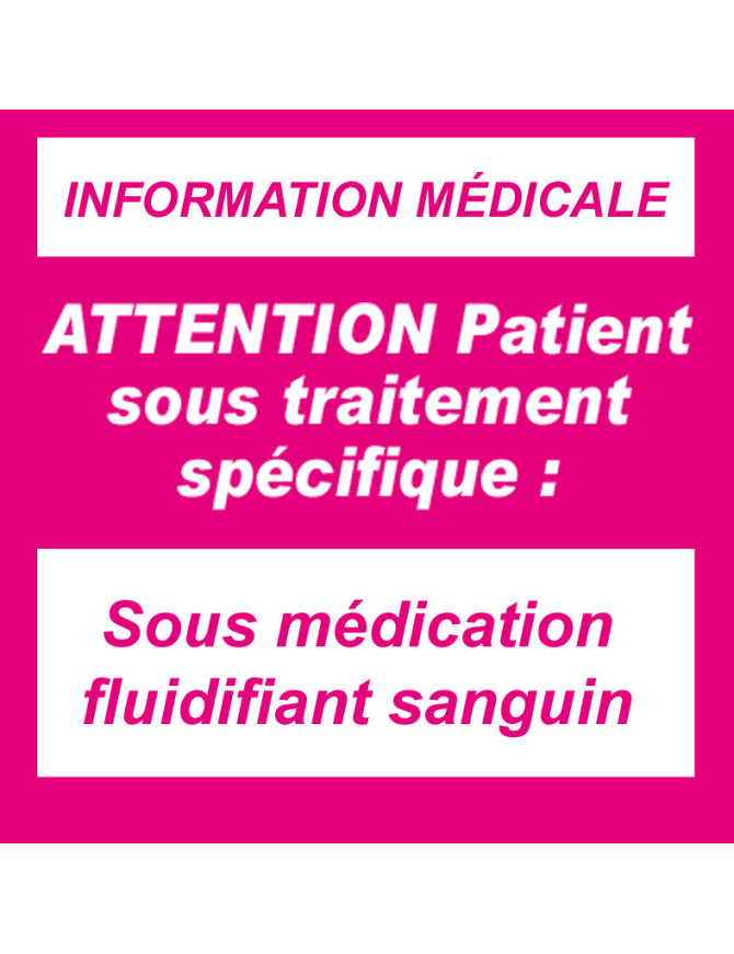 Sous fluidifiant sanguin (10x10cm) - Sticker/autocollant