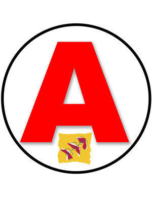A Lorraine - 15cm - Sticker/autocollant
