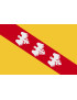 Drapeau Lorraine - 29x19cm - Sticker/autocollant