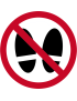 Interdit de monter ou marcher à cet endroit - 20cm - Sticker/autocoll