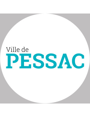 PESSAC (5x5cm) - Sticker/autocollant