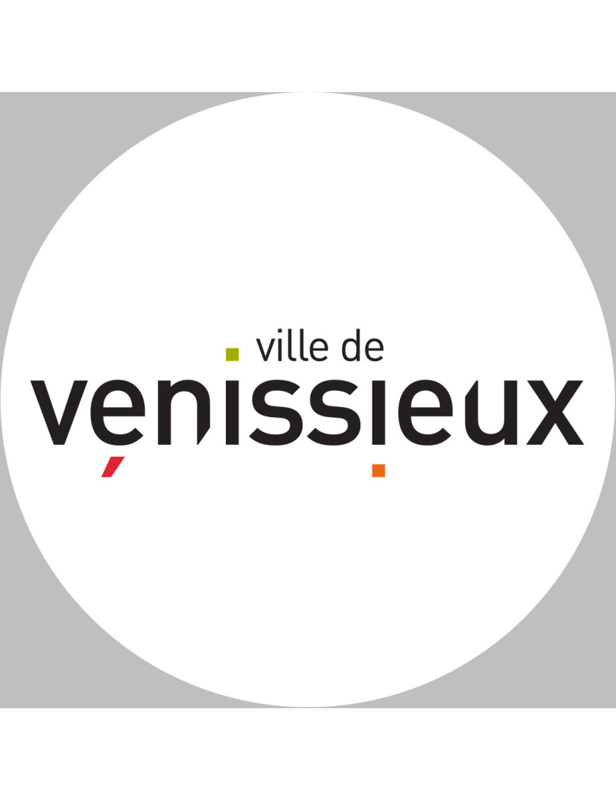 Vénissieux (20x20cm) - Sticker/autocollant