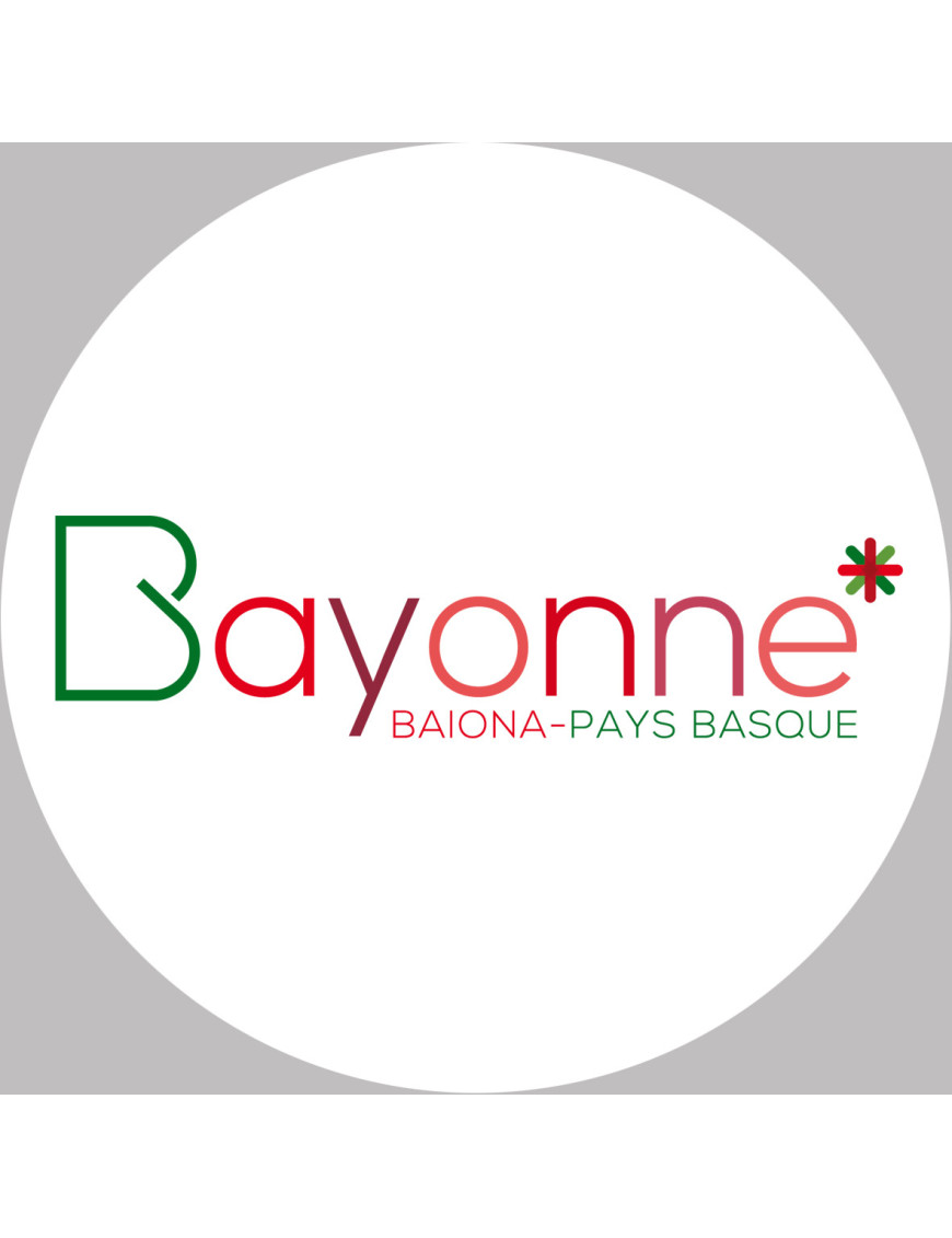 Bayonne (20x20cm) - Sticker/autocollant