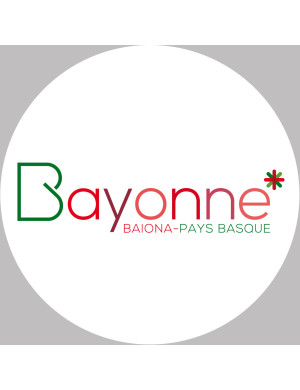 Bayonne (15x15cm) - Sticker/autocollant