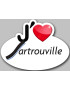 j'aime Sartrouville - 15x11cm - Sticker/autocollant