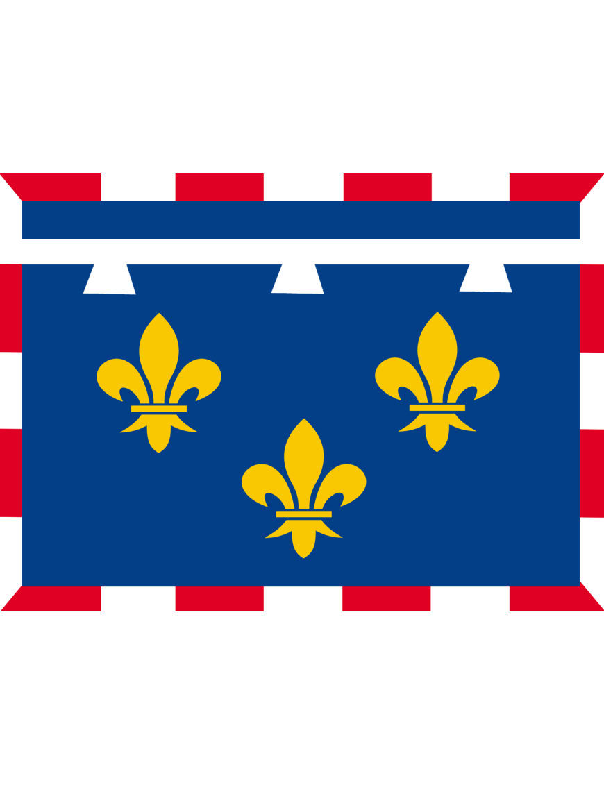 Drapeau Val de Loire - 10x7cm - Sticker/autocollant