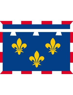 Drapeau Val de Loire - 5x3.3cm - Sticker/autocollant