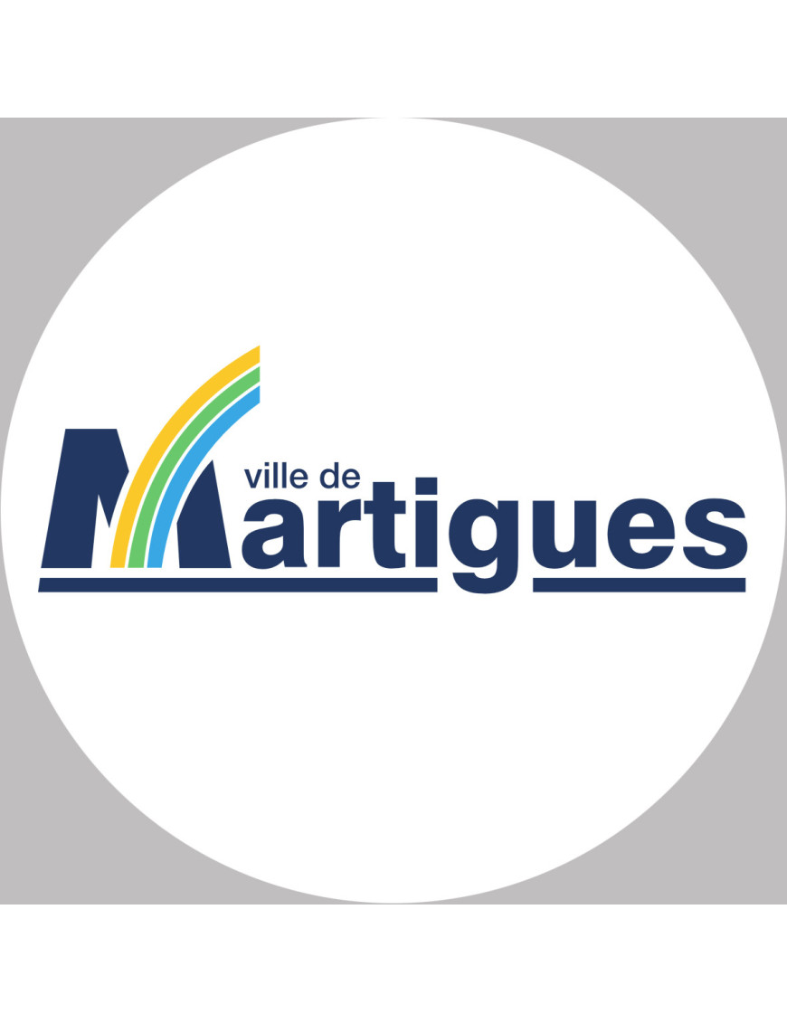 Martigues (10x10cm) - Sticker/autocollant