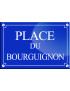 Place du Bourguignon - 20x13,2 cm - Sticker/autocollant
