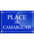 Place du Camarguais - 20x13,2 cm - Sticker/autocollant