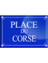 Place du Corse - 20x13,2 cm - Sticker/autocollant
