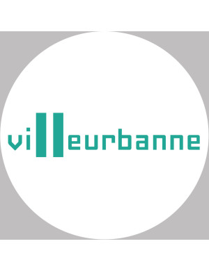 Villeurbanne (5x5cm) - Sticker/autocollant