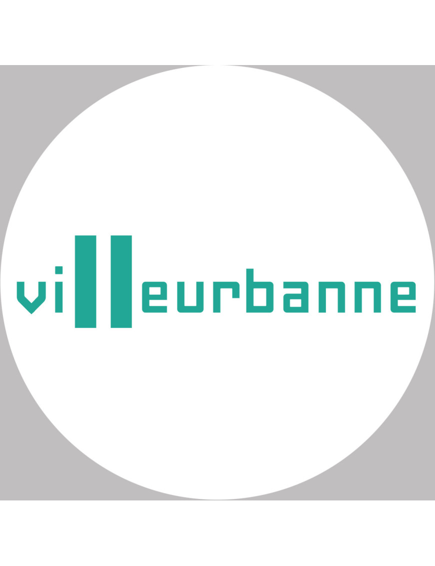 Villeurbanne (5x5cm) - Sticker/autocollant