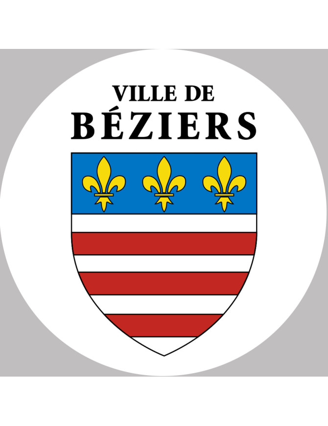 Béziers (15x15cm) - Sticker/autocollant