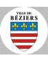 Béziers (20x20cm) - Sticker/autocollant