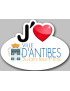 j'aime Antibes - 15x11cm - Sticker/autocollant