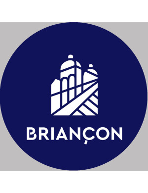 Briançon (15x15cm) - Sticker/autocollant