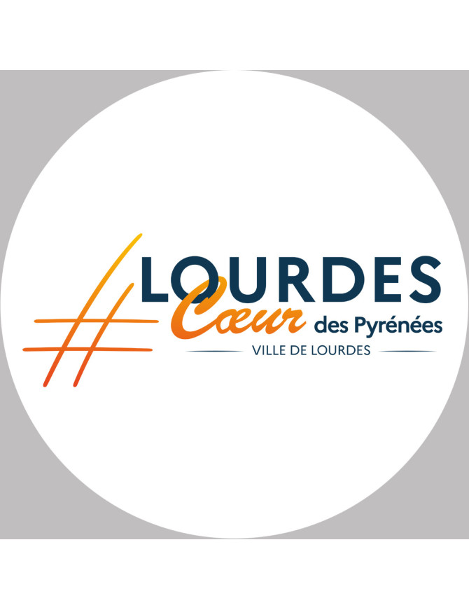 Lourdes (20x20cm) - Sticker/autocollant