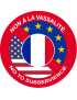 Non à la vassalité de la France - 5x5cm - Sticker/autocollant