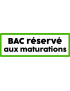Bac réservé aux maturations - 20x7cm - Sticker/autocollant