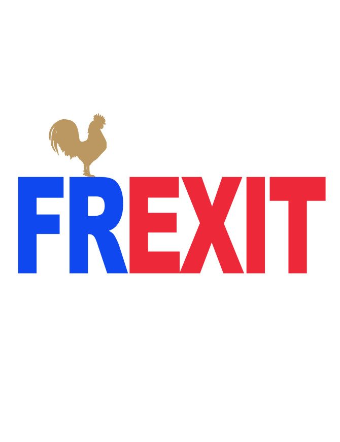 FREXIT UE - 20x13cm - Sticker/autocollant