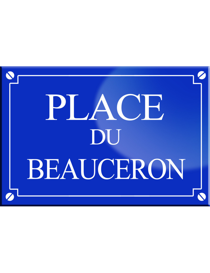 Place du Beauceron - 20x13,2 cm - Sticker/autocollant