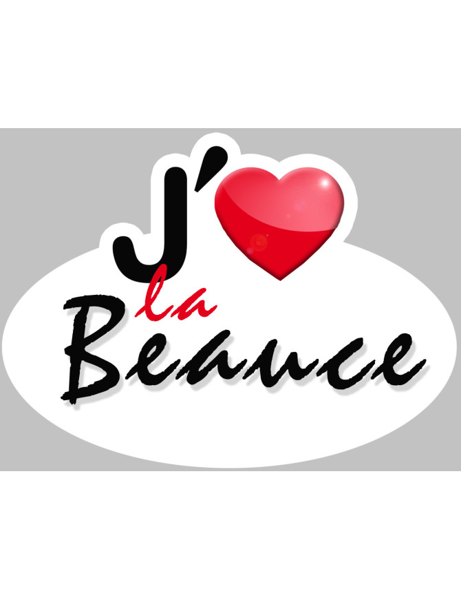 j'aime la Beauce - 15x11cm - Sticker/autocollant