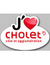 j'aime Cholet - 5x3.7cm - Sticker/autocollant