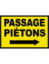 Passage piétons flèche droite (20x13cm) - Sticker/autocollant