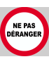 Ne pas déranger - 15x15cm - Sticker/autocollant
