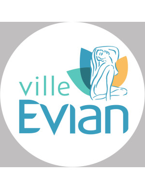 Evian (10x10cm) - Sticker/autocollant