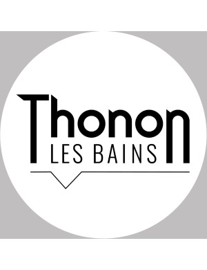 Thonon-les-Bains (5x5cm) - Sticker/autocollant