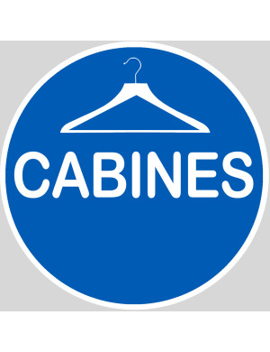 Cabine - 15x15cm - Sticker/autocollant