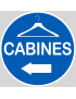 Cabine à gauche - 15x15cm - Sticker/autocollant
