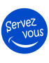 Servez-vous - 15x15cm - Sticker/autocollant