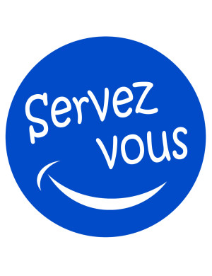 Servez-vous - 10x10cm - Sticker/autocollant