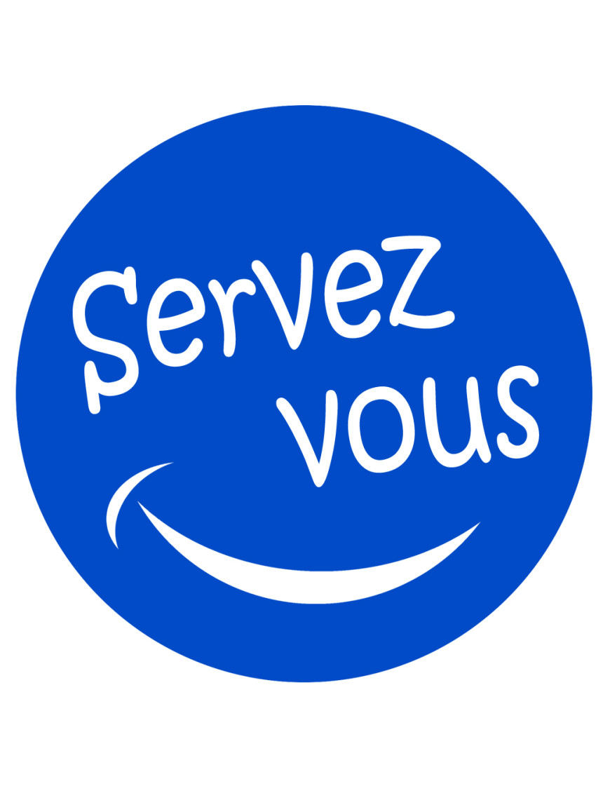 Servez-vous - 5x5cm - Sticker/autocollant