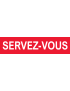 Servez-vous - 20x5cm - Sticker/autocollant