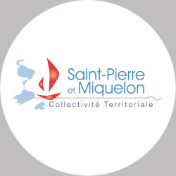 Saint-Pierre et Miquelon - 15x15cm - Sticker/autocollant